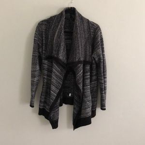 Ann Taylor black & white cardigan